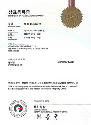 Certificate of Trademark Registration